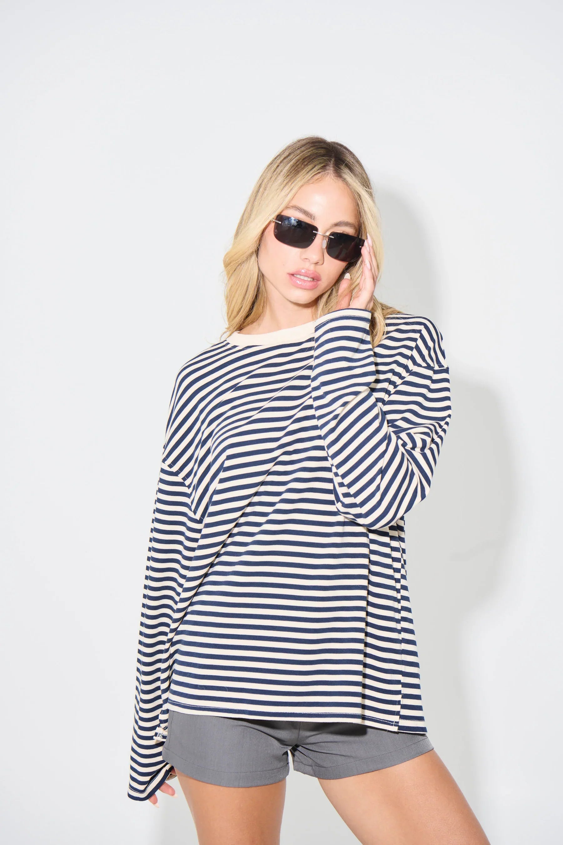 Mila Striped Long Sleeve Top