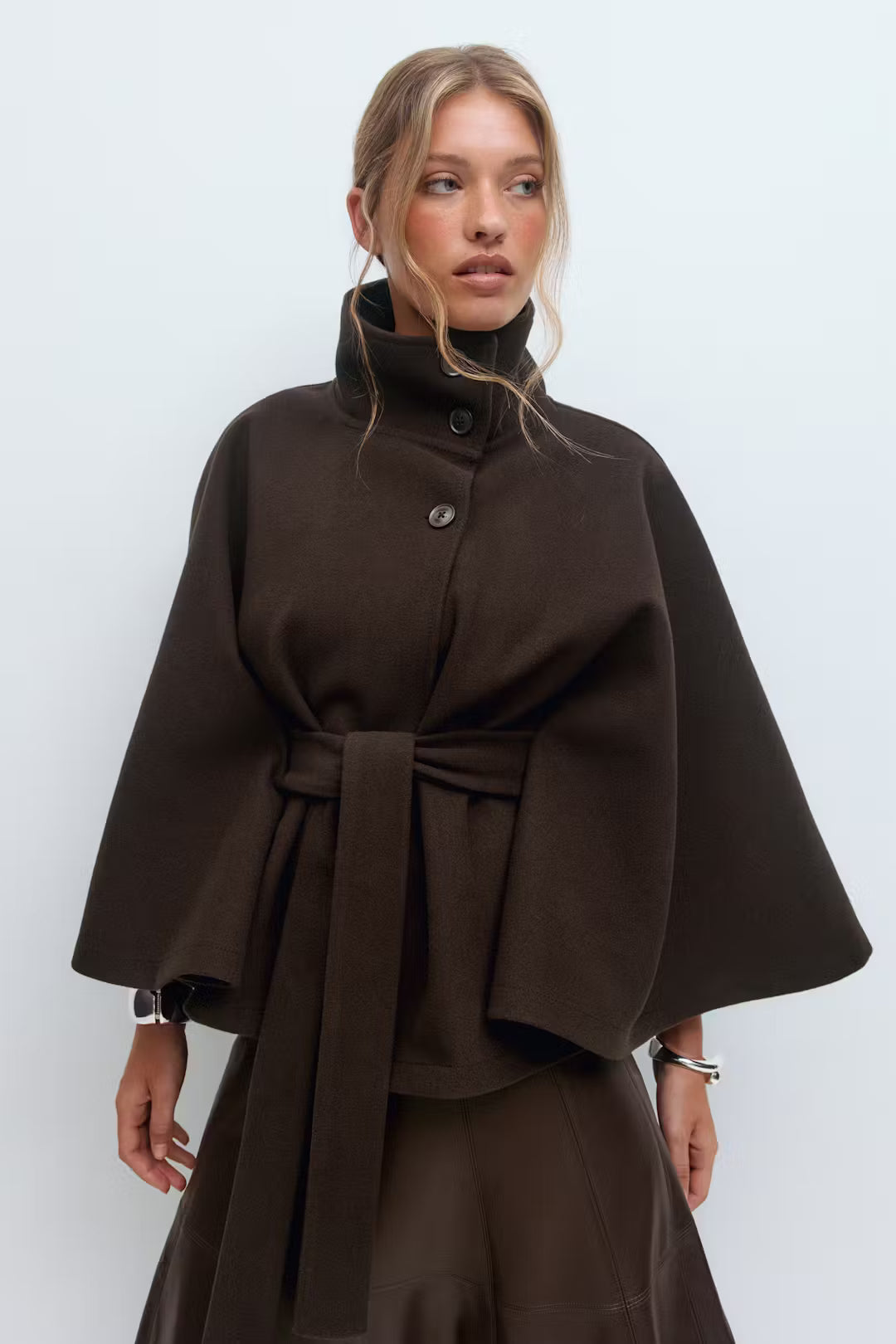 Cape Jacket with Belt