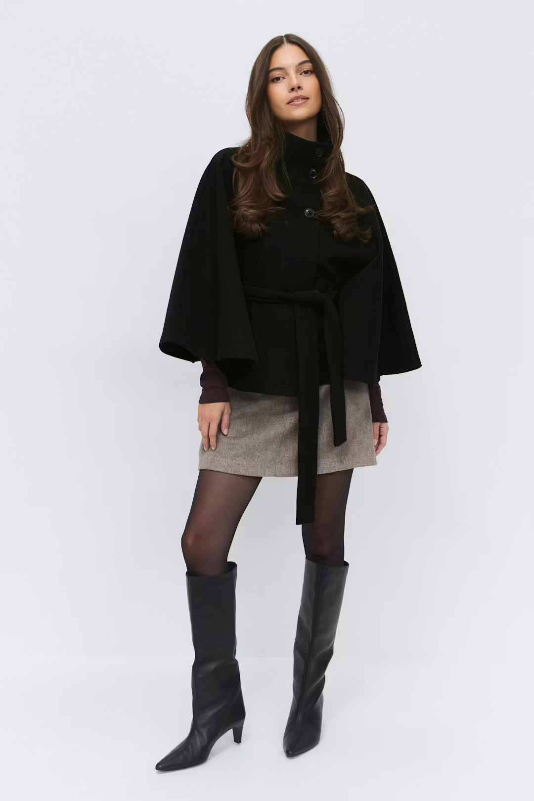 Cape Jacket with Belt