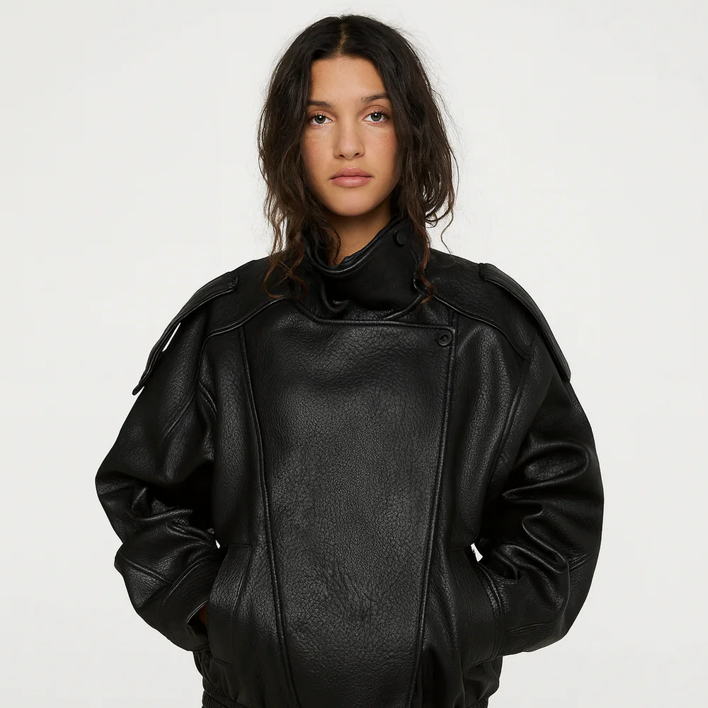 Lucien Faux Leather Jacket