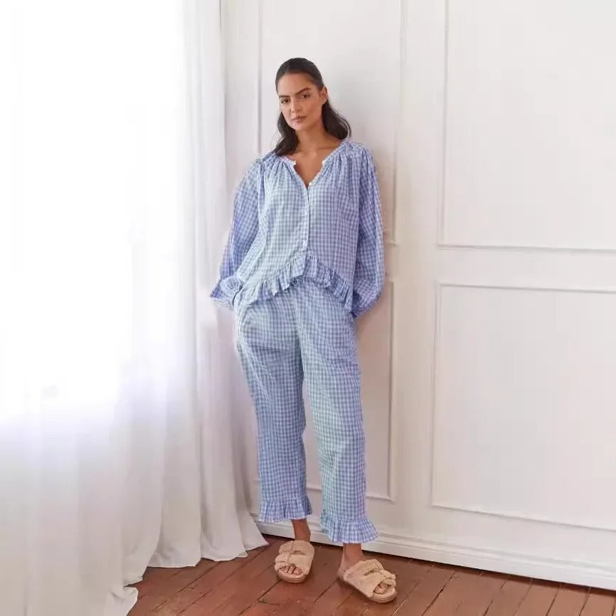 Gingham Berry Pyjama Set FondueHaven